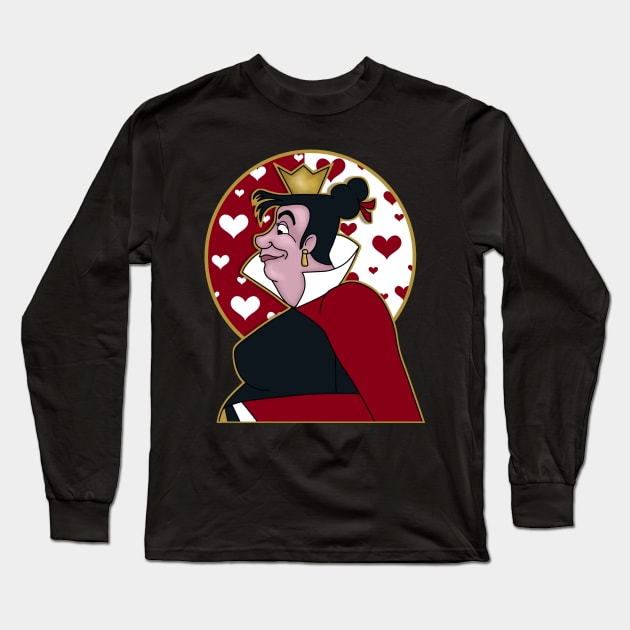 Queen of Hearts Sinister Sisterhood Long Sleeve T-Shirt by VixxxenDigitalDesign